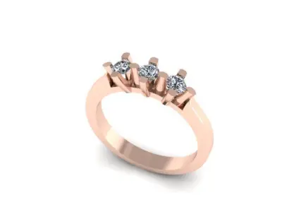 new wedding ring for daimonds 3D print model