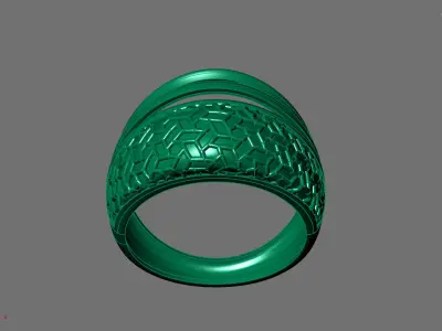 Women Ring Plain Ring Ready STL 3DM Models Womens Rings 3D print model 29
