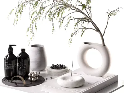 Decorative Set 17 3D model shop