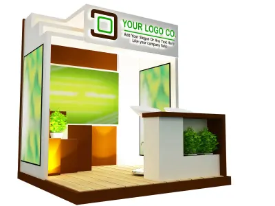 Booth Exhibition Stand a530b  3D model