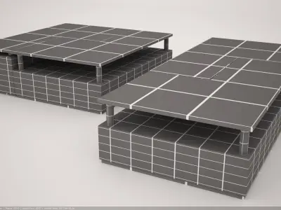 Center Table Low-poly 3D model