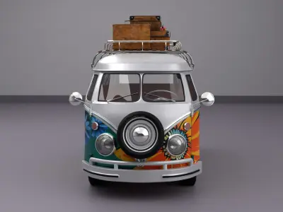 Volkswagen Samba T1 1965 3D model