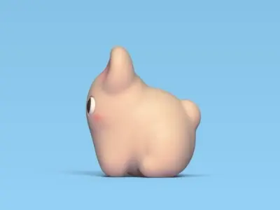 Cute Little Bunny 3D print model