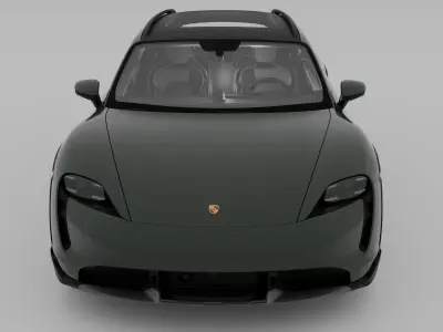 Porsche Taycan Turbo S Cross Turismo 3D model