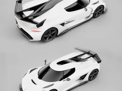 2021 Koenigsegg Jesko 3D model by M-Sameer