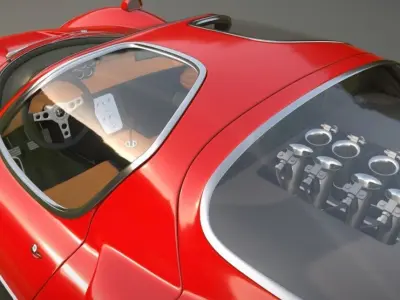 alfa-romeo-stradale-1967 alfa romeo 3D model