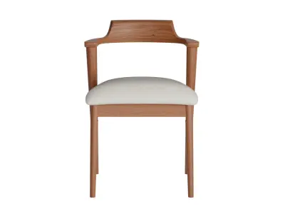 Bentwood Dining Armchair 3D model