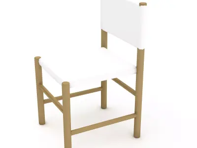 small stool 3D model Low-poly 3D model