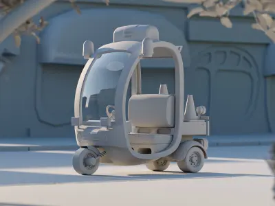 Zootopia Meter Maid Car 3D model