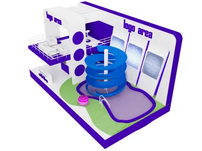  Booth Exhibition Stand a20  3D model