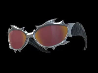 Gentle Monster x Tekken 8 Sunglasses Low-poly 3D model