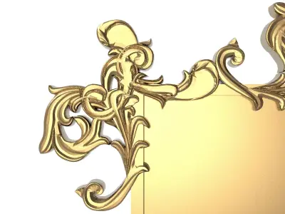 carved frame 3D model 25