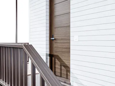 Garage House Low-poly 3D model