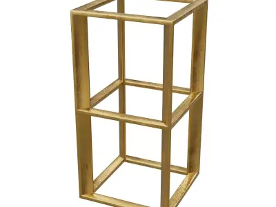 Metal Stand Low-poly 3D model