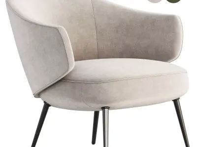 CHARLOTTE ARMCHAIR 3D model