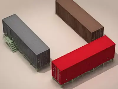 Container office 3D model