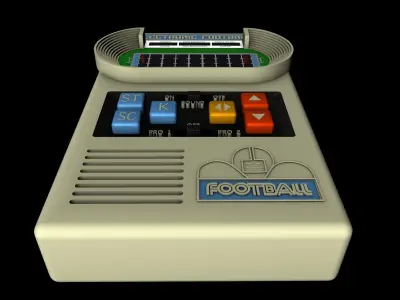 Electronic Football Handheld Video Game 3D model