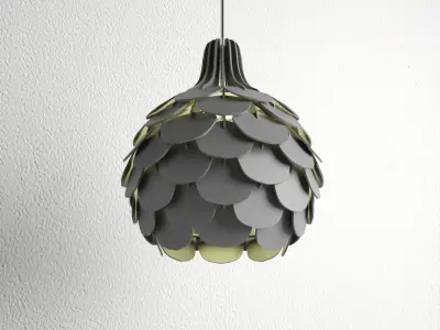 Bloom Chandelier Pendant lamp Leaf hanging lamp cnc  dxf files 3D model