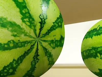 Watermelon High Res Texture 3D model