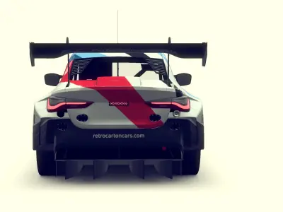 Cartoon Car GTM4 3D model