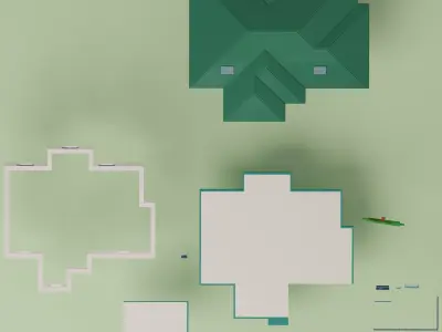 Lopwpoly House 10 Low-poly 3D model