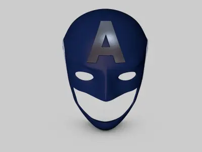 Captain America Helmet 3D model