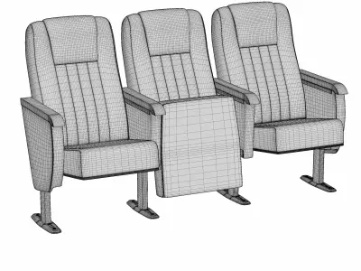 Auditorium - Cinema Seating Chair 3D model
