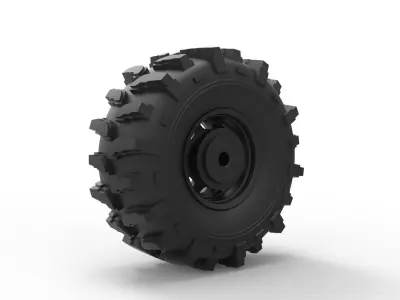 Offroad wheel 19 3D print model
