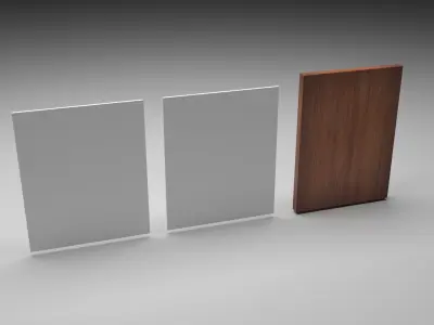 Framed Pictures Set 3D model