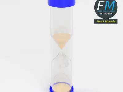 Toy sand timer hourglass 1 3D model