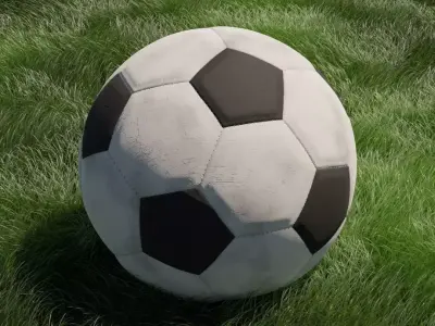 Low-poly soccer ball Low-poly 3D model