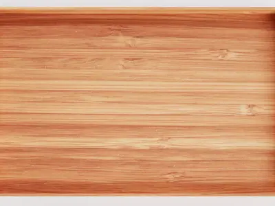 -Bamboo Tray V1- Low-poly 3D model