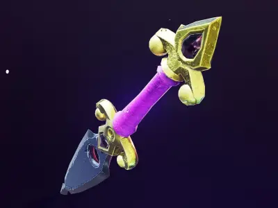 Dagger sword in game fortnite Low-poly 3D model