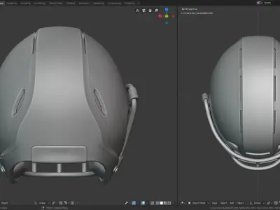 Defunct Football Helmet 3D print model