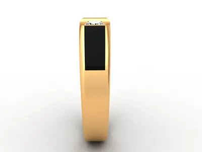 Korloff Enamel Diamond Gold Ring 3D print model