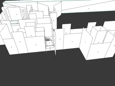 Low poly city racetrack environment Free low-poly 3D model