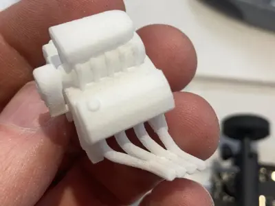 V8 with blower 3D print model