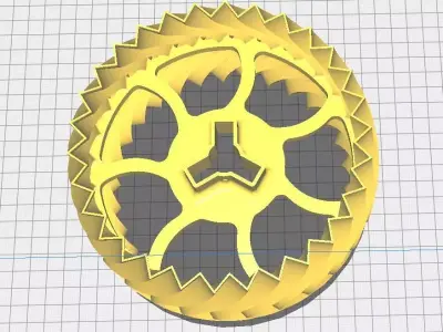 Tire for 8mm axes 3D print model