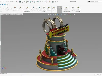 Birthday Cake 3D model