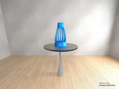 Modern Vase Fine Mouth 3D print model