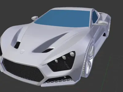 Zenvo ST1 3D Car Model Blender 3D model