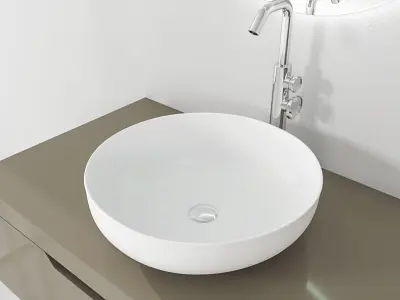 Bathroom furniture set Gold 3 3D model