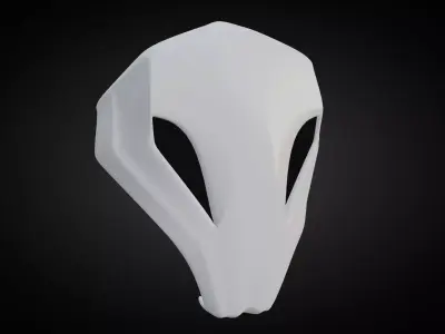 Snake Mask Low-poly 3D model