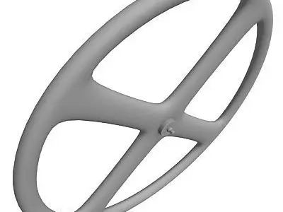 Detailed Formed Bike Wheel 3D model