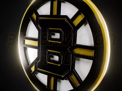Boston Bruins logo - Cinematic - 3D print 3D model