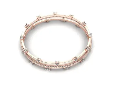 Diamond Jewelry Bangle Bracelet 3D print model get