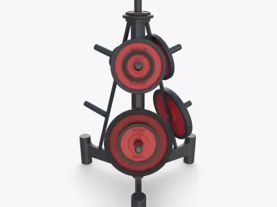 Disk rack v2 3D model