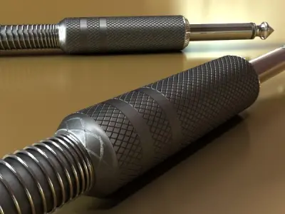 Guitar Cable High Detail 3D model