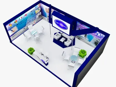 Booth Exhibition Stand a467a  3D model