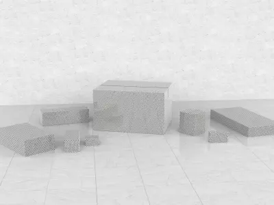 Cardboard Boxes Collection 05- PBR Low-Poly Low-poly 3D model